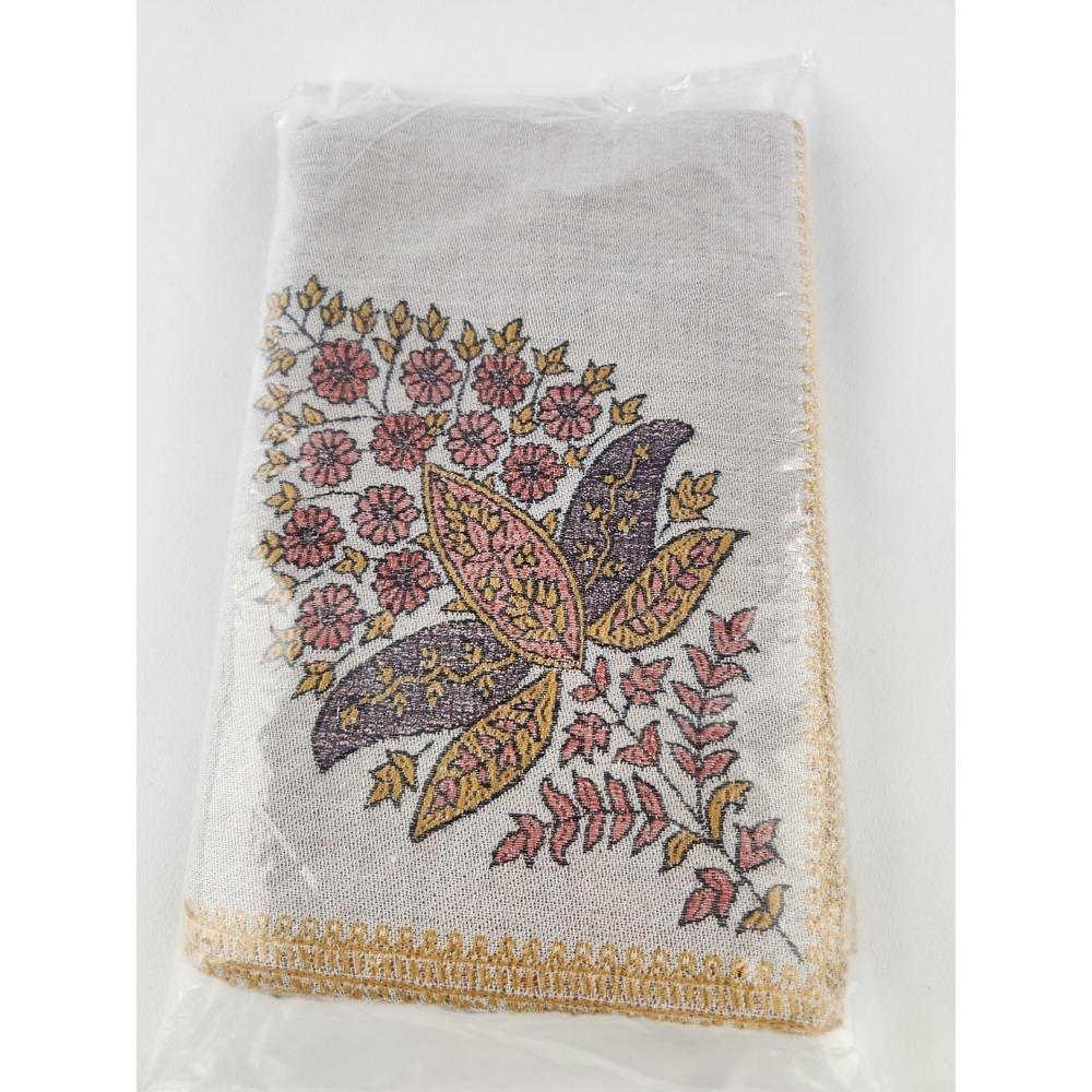 SEALED Air India Blanket Sozni embroidery‎ Jammu/Kashmir Star Alliance Airlines